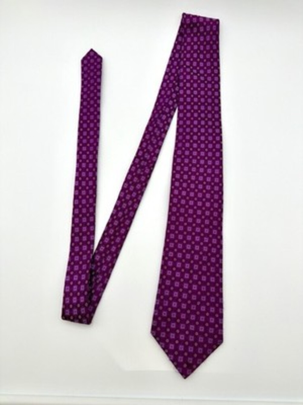 SEAN JOHN Handmade 100% Silk Tie Men's Purple 3.25” Wide Neck Tie